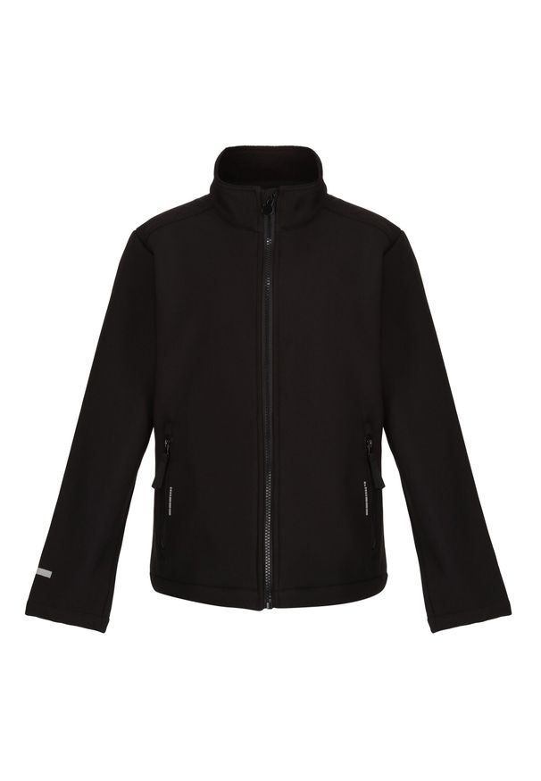 Regatta - Kurtka Softshellowa Dziecięca 2 Warstwy. Kolor: czarny