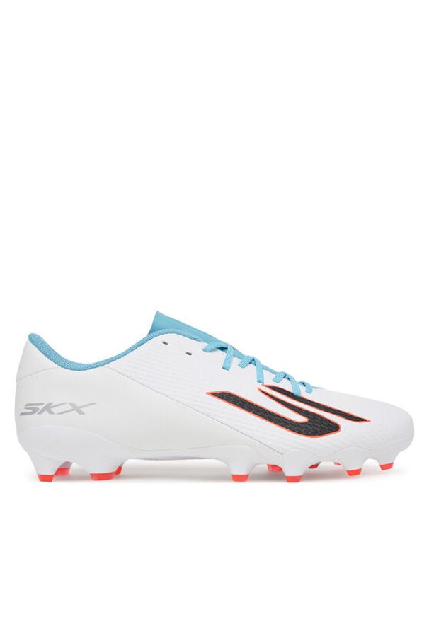 skechers - Skechers Buty do piłki nożnej Gold Fg 252116 WTQP Biały. Kolor: biały. Materiał: skóra