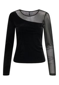 only - ONLY Bluzka Smooth 15360668 Czarny Slim Fit. Kolor: czarny. Materiał: syntetyk #4