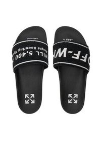 OFF-WHITE - Off-White Klapki OMIC001S22MAT0031001 Czarny. Kolor: czarny. Materiał: materiał #6