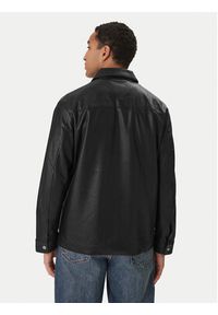 Calvin Klein Jeans Kurtka z imitacji skóry LV04RE404G Czarny Regular Fit. Kolor: czarny. Materiał: skóra #6