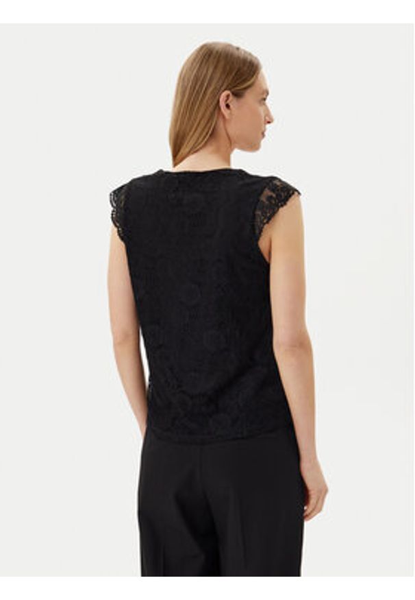 Pieces Bluzka Olline 17154614 Czarny Regular Fit. Kolor: czarny. Materiał: syntetyk