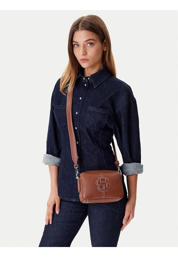 BOSS Torebka 50547969 Brązowy. Kolor: brązowy. Materiał: skórzane