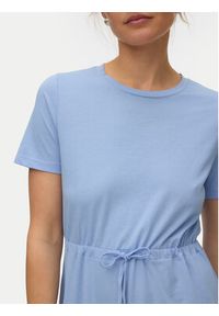 Vero Moda Sukienka codzienna Luna 10325626 Niebieski Regular Fit. Okazja: na co dzień. Kolor: niebieski. Materiał: syntetyk. Typ sukienki: proste. Styl: casual #3