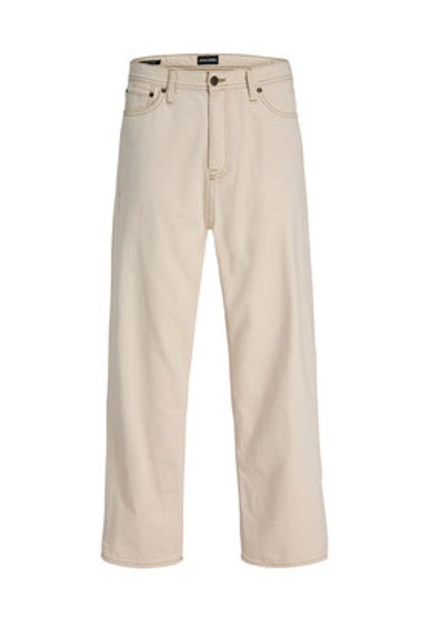 Jack & Jones Jeansy Alex 12295747 Beżowy jasny Baggy Fit. Kolor: beżowy