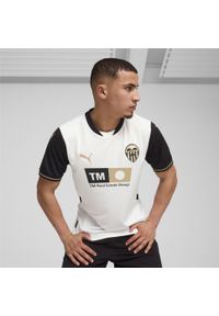 Puma - Męska koszulka domowa Valencia CF 24/25 PUMA White Black. Kolor: czarny, biały, wielokolorowy. Sport: piłka nożna
