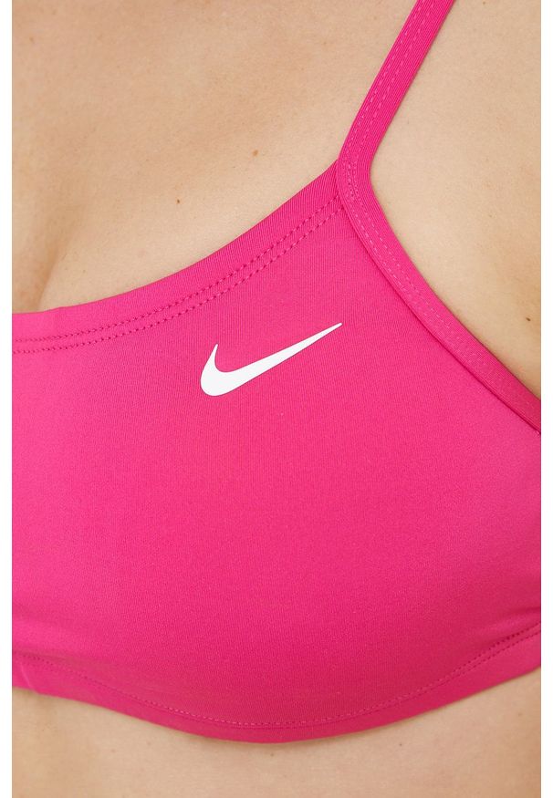 Nike - Strój kąpielowy. Kolor: różowy. Materiał: poliester