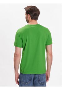 TOMMY HILFIGER - Tommy Hilfiger T-Shirt Stretch MW0MW10800 Zielony Extra Slim Fit. Kolor: zielony. Materiał: bawełna