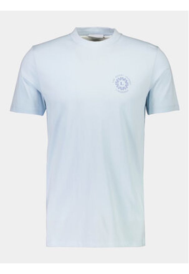 Lindbergh T-Shirt 30-400267 Błękitny Relaxed Fit. Kolor: niebieski. Materiał: bawełna