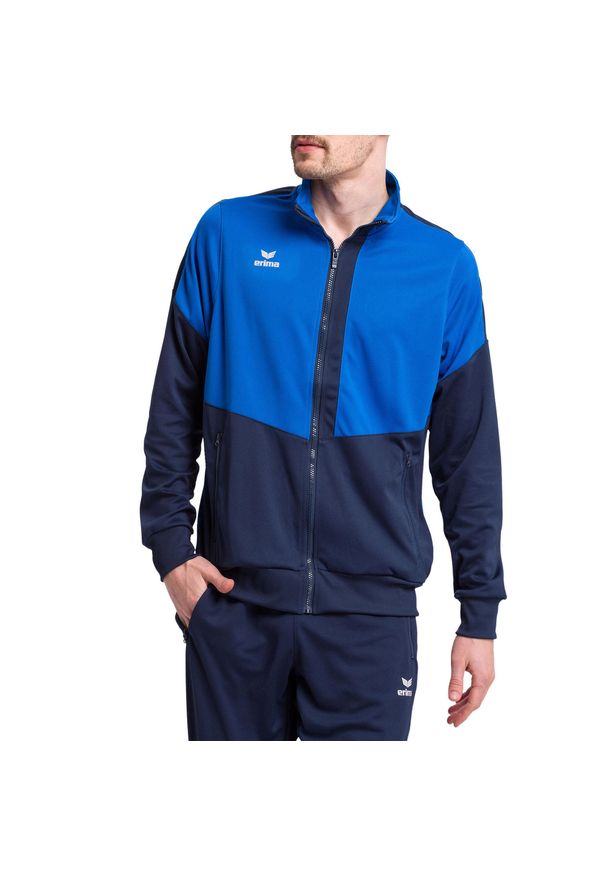 ERIMA - Kurtka Erima Worker Squad. Kolor: niebieski. Materiał: materiał. Sport: piłka ręczna