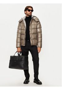 Hetrego - Hetregó Kurtka puchowa Felix 8N563 Beżowy Regular Fit. Kolor: beżowy. Materiał: syntetyk #2