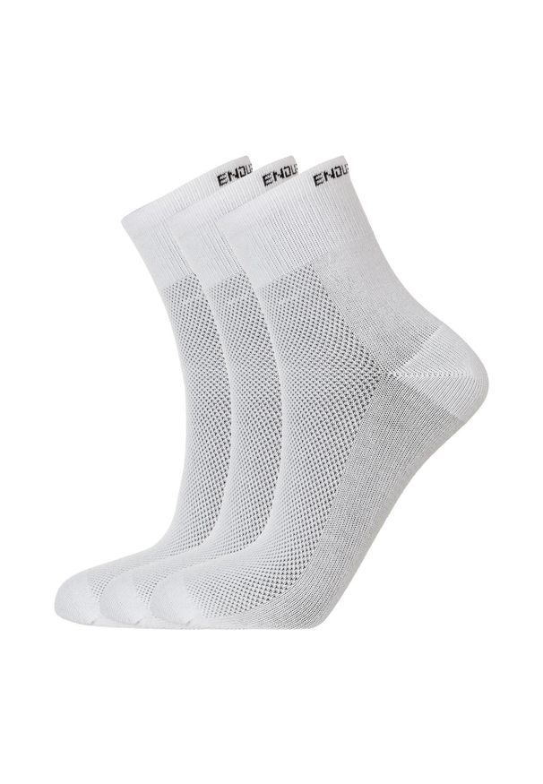 ENDURANCE - Skarpetki Endurance Alcudia 3-Pack Bamboo Quarter. Kolor: biały. Sport: fitness
