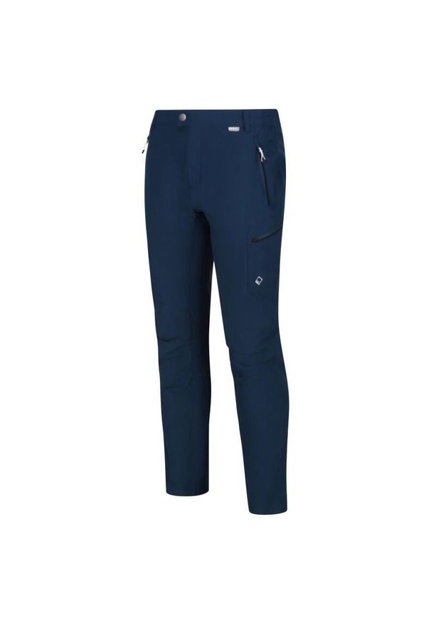 Regatta - Męskie spodnie trekkingowe Highton. Kolor: niebieski. Sezon: lato. Sport: turystyka piesza