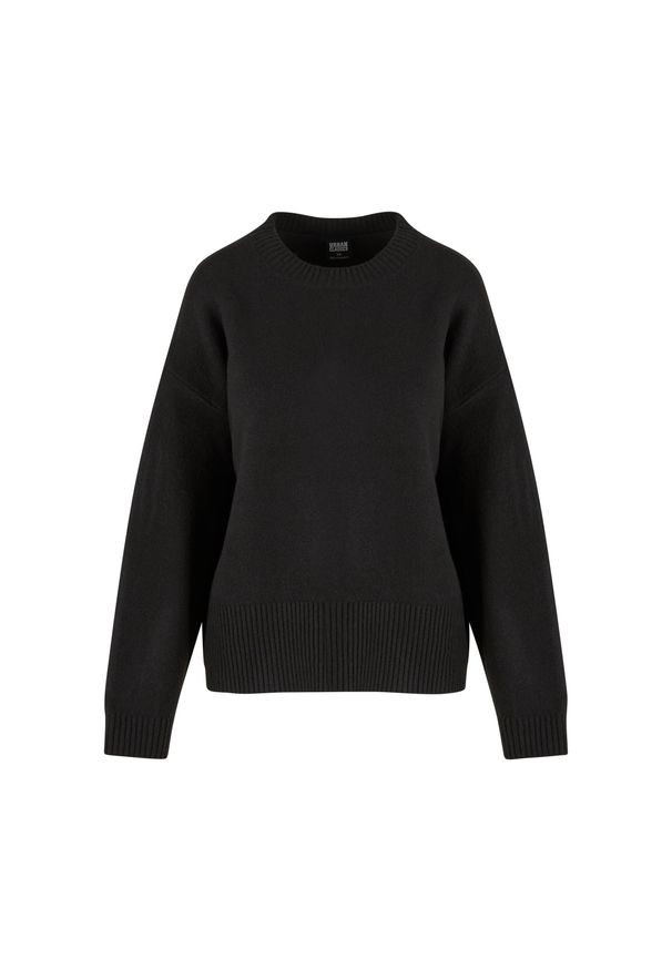 Damski sweter oversize Urban Classics soft. Kolor: czarny. Materiał: polar. Sezon: zima
