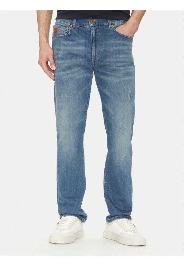 Aeronautica Militare Jeansy 251PJ205CT3528 Niebieski Regular Fit. Kolor: niebieski