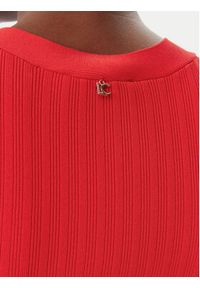 LOLA CASADEMUNT Sukienka dzianinowa LS2516003 Czerwony Regular Fit. Kolor: czerwony. Materiał: wiskoza #5