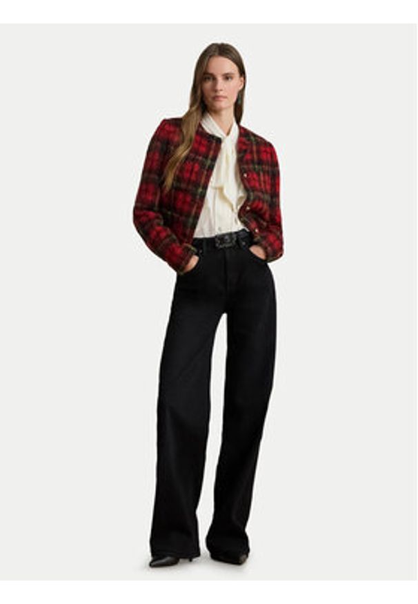 Lauren Ralph Lauren - LAUREN RALPH LAUREN Marynarka 200P02014001 Czerwony Regular Fit. Kolor: czerwony