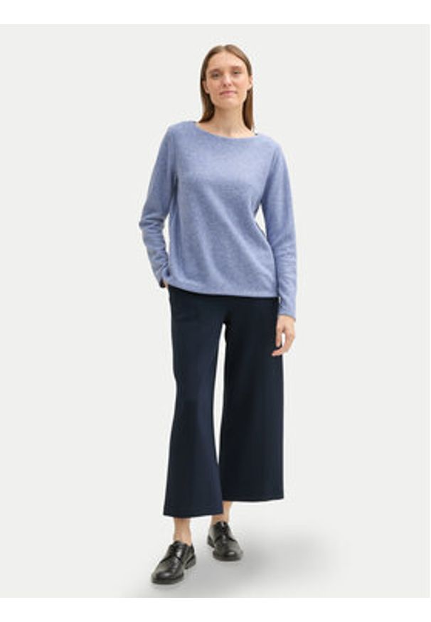 Tom Tailor Sweter 1043168 Niebieski Regular Fit. Kolor: niebieski. Materiał: syntetyk