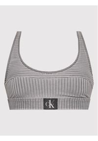 Calvin Klein Swimwear Góra od bikini KW0KW01753 Szary. Kolor: szary. Materiał: syntetyk