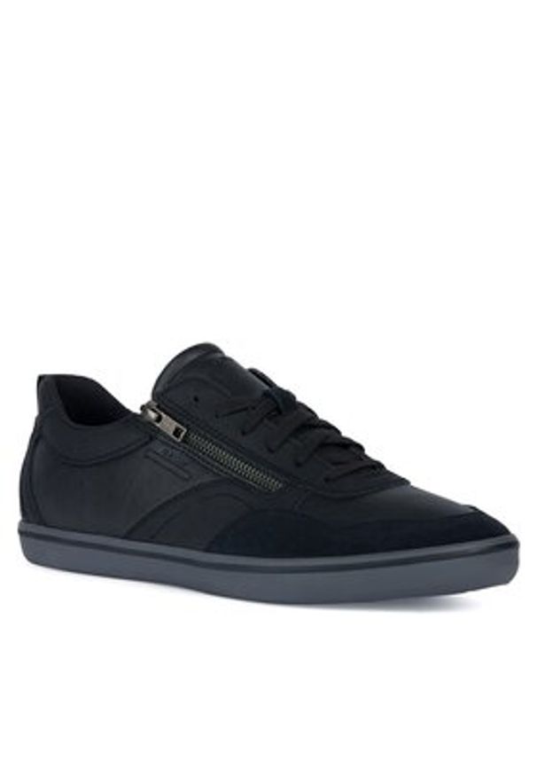 Geox Sneakersy U Elver U35BCB 0PTEK C9999 Czarny. Kolor: czarny. Materiał: skóra