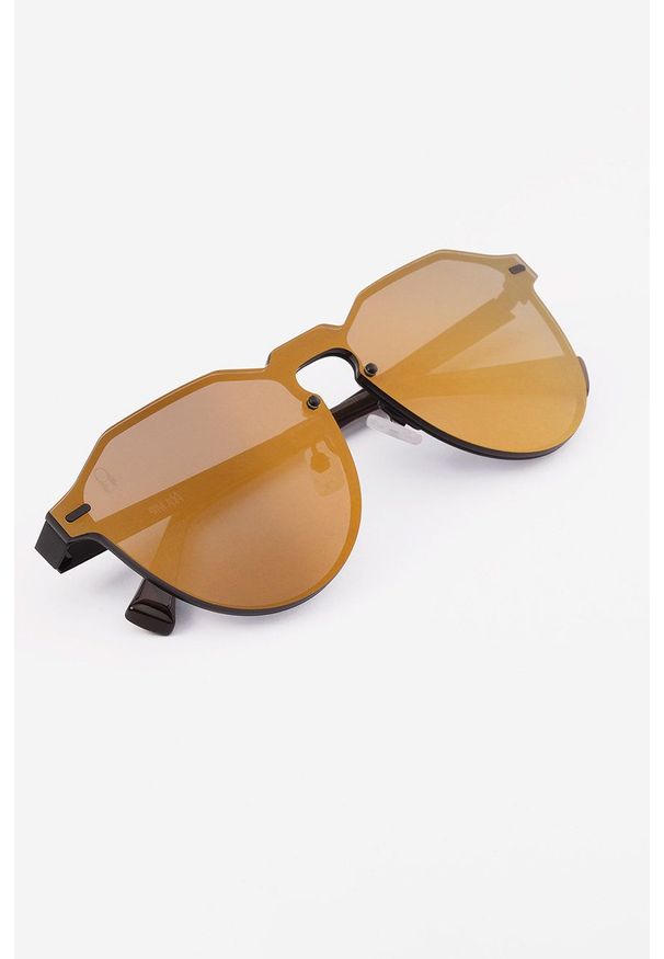 Hawkers - Okulary STEVE AOKI GUN METAL VEGAS. Kształt: okrągłe. Kolor: brązowy