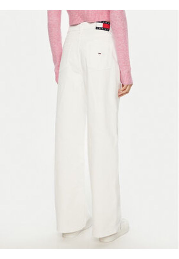 Tommy Jeans Jeansy Claire DW0DW20219 Écru Wide Leg