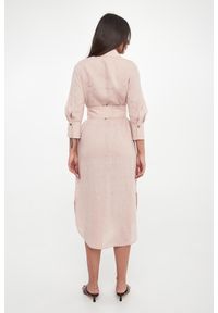 Marella Sport - Sukienka lniana szmizjerka Calle MARELLA SPORT. Materiał: len. Typ sukienki: szmizjerki, sportowe. Styl: sportowy #3