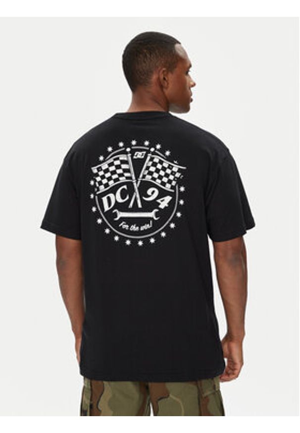 DC Shoes T-Shirt ADYZT05467 Czarny Regular Fit. Kolor: czarny. Materiał: bawełna