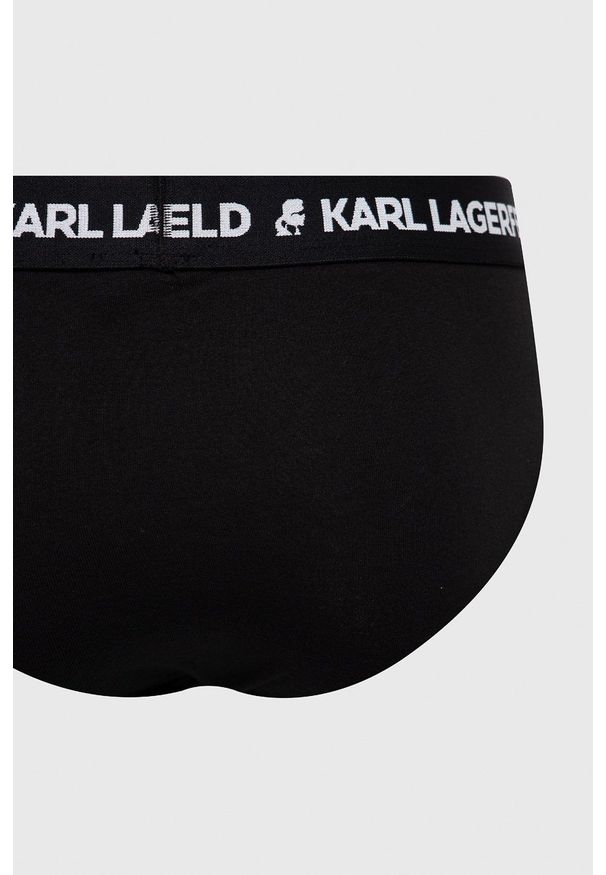 Karl Lagerfeld Slipy (3-pack) męskie kolor czarny. Kolor: czarny
