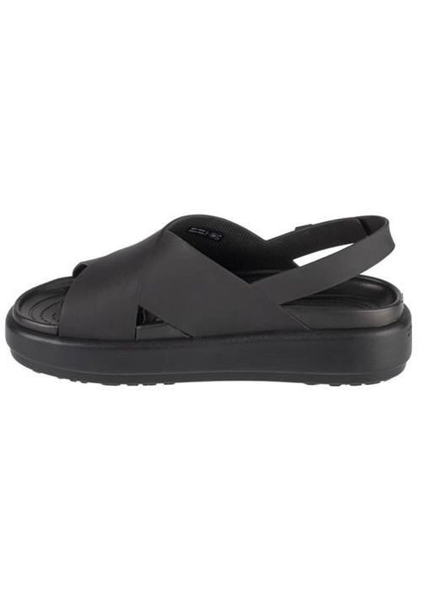 Buty do chodzenia damskie Crocs Brooklyn Luxe Strap. Zapięcie: rzepy. Kolor: czarny. Materiał: guma, syntetyk, materiał. Sezon: lato. Sport: turystyka piesza