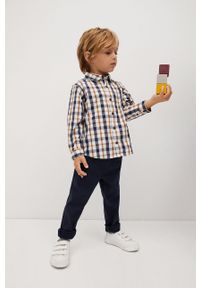Mango Kids - Koszula bawełniana dziecięca CHECKS8. Okazja: na co dzień. Kolor: żółty. Materiał: bawełna. Długość rękawa: długi rękaw. Długość: długie. Styl: casual #4