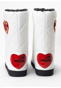 Love Moschino - Śniegowce damskie LOVE MOSCHINO JA24172G1HIT7-10A. Okazja: na co dzień, na spacer, do pracy. Kolor: biały. Styl: casual #4