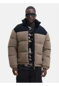 Jack & Jones Kurtka zimowa Flare Teddy 12286050 Beżowy Regular Fit. Kolor: beżowy. Materiał: syntetyk. Sezon: zima #1