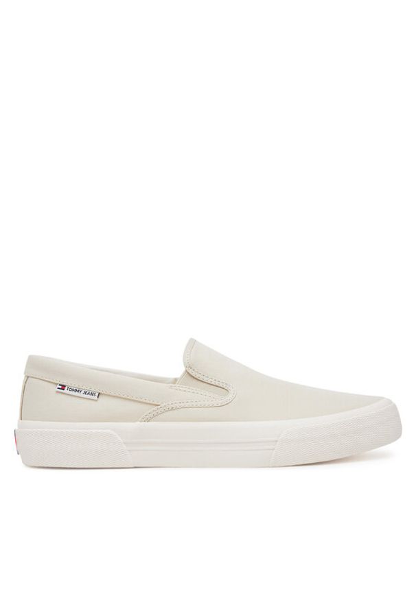 Tommy Jeans Tenisówki Slip On Canvas Color EM0EM01544 Beżowy. Zapięcie: bez zapięcia. Kolor: beżowy. Materiał: materiał