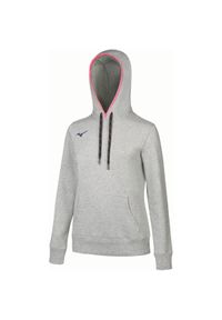 Bluza z kapturem Mizuno damska Team Mizuno. Typ kołnierza: kaptur. Kolor: niebieski, wielokolorowy, biały. Sport: fitness #1