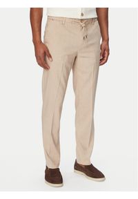 BOSS Spodnie materiałowe Kane1 50557859 Beżowy Regular Fit. Kolor: beżowy. Materiał: syntetyk #1