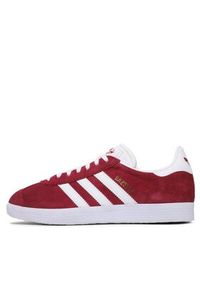 Adidas - adidas Sneakersy Gazelle B41645 Bordowy. Kolor: czerwony. Materiał: zamsz, skóra #5