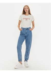 Levi's® T-Shirt The Perfect 17369-2805 Écru Standard Fit. Materiał: bawełna