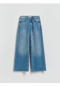 Reserved - Jeansy wide leg - niebieski. Kolor: niebieski #1