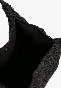 Renee - Czarna Plażowa Torebka Shopper z Plecionki Meriela. Kolor: czarny. Sezon: lato. Styl: casual, elegancki #3