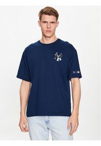 Champion T-Shirt 218923 Granatowy Relaxed Fit. Kolor: niebieski. Materiał: bawełna #1