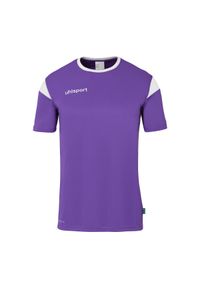 UHLSPORT - Koszulka Uhlsport Squad 27. Kolor: biały, wielokolorowy, fioletowy. Długość rękawa: krótki rękaw. Długość: krótkie