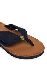 TOMMY HILFIGER - Tommy Hilfiger Japonki Th Ltr Footbed Summer Sandal FW0FW09194 Granatowy. Kolor: niebieski. Materiał: materiał #4