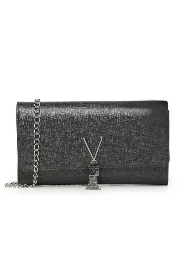 Valentino by Mario Valentino - VALENTINO Szara kopertówka Divina Pochette. Kolor: szary