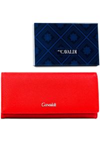 4U CAVALDI - Portfel damski 4U Cavaldi GD22-SFK czerwony. Kolor: czerwony