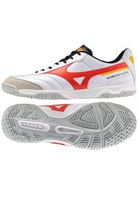 Buty piłkarskie Mizuno Morelia Sala Classic In Q1GA240291 białe. Zapięcie: sznurówki. Kolor: biały. Materiał: tkanina, skóra, guma. Szerokość cholewki: normalna. Sport: piłka nożna #4