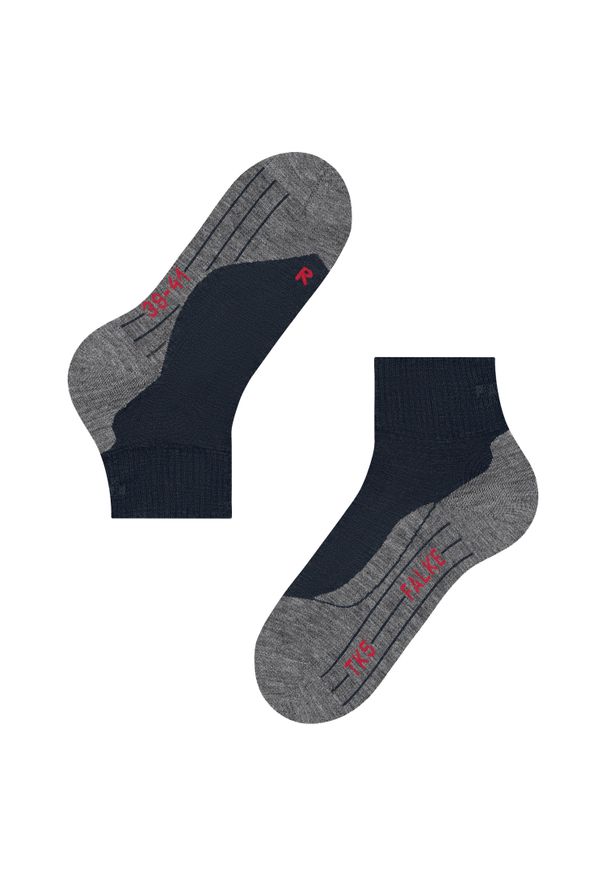 Skarpetki damskie Falke TK5 Wander. Kolor: niebieski. Materiał: wełna. Sport: outdoor, turystyka piesza