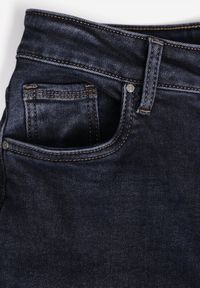 Born2be - Niebieskie Jeansy z Bawełną z Wysokim Stanem i Szerokimi Nogawkami Nixeasi. Okazja: na co dzień. Stan: podwyższony. Kolor: niebieski. Styl: elegancki, casual, klasyczny #7