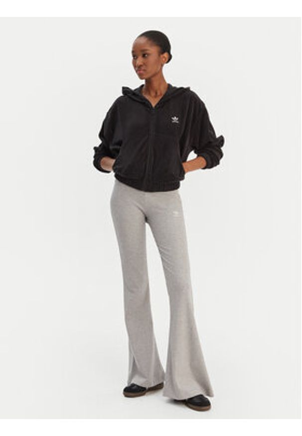 Adidas - adidas Legginsy Essentials IY9674 Szary Flared Leg. Kolor: szary. Materiał: wiskoza