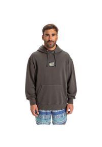Quiksilver - Bluza z kapturem dla Mężczyzn GLOBAL HEAT Czarny. Typ kołnierza: kaptur. Kolor: czarny. Materiał: materiał, bawełna
